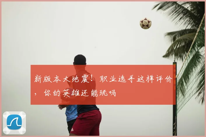 新版本大地震!职业选手这样评价,你的英雄还能玩吗
